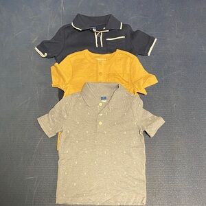 Old Navy Kids Polo Trio - Navy, Mustard, Heather Gray